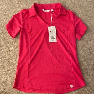 Lady Hagen Vibrant Pink Short Sleeve Polo